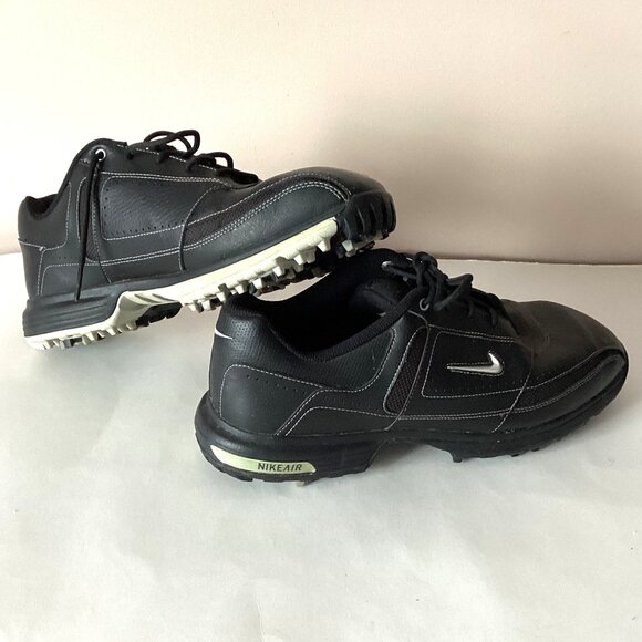 Nike Air Power Channel Men's Black Golf Golfing Shoes Size US 7.5 W Activewear - Picture 1 of 14